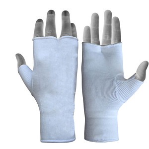 Custom Logo Boxing & MMA Training Gloves <b>Elasticated</b> Padded <b>Bandages</b> with Under Mitts Hand Wraps Inner Gloves for Use Training - Product Image 5