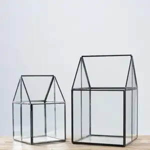 Geometrische Glas Terrarium/Glas Terrarium Voor Plant Holderbox Sieraden Accessoires Sieraden Dozen