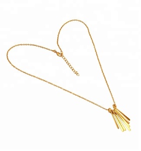 Collier de chaîne en argent sterling 925 plaqué or fait à la main bijoux collier à la mode pour cadeau de mariage pour les femmes. - Product Image 3