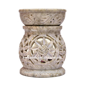 Handcrafted Soapstone Handmade Aroma <b>Oil</b> <b>Burner</b> - Product Image 1
