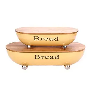 Kotak Roti Dekorasi Baru Kotak Roti Dapur Baru SET Rumah Pertanian Kualitas Galvanis Kotak Roti Dekorasi Rumah & Dapur Kotak Roti