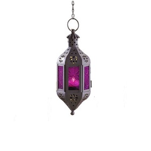 Blue Iron <b>Moroccan</b> <b>Lantern</b> for Easter and Valentine's Day Handmade Powder Coated Home Decor - Product Image 6