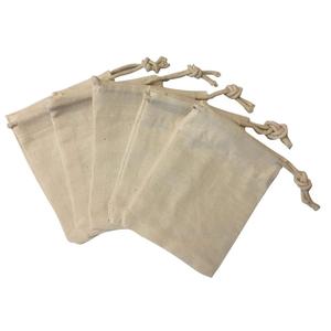 Bolsa de muselina de lona en blanco al por mayor, bolsas cosméticas de algodón ecológicas, Cosméticos personalizados - Product Image 3