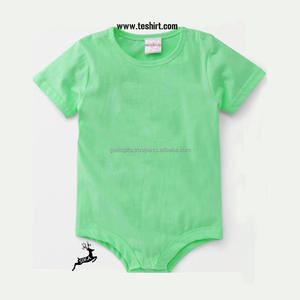 Mono de bebé de algodón orgánico OCS Unisex, conjunto de mameluco de recién nacido con estampado personalizado para verano, Color sólido hecho a mano - Product Image 6