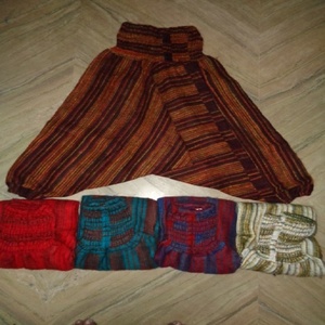 Nouveau pyjama/pantalon sarouel pour femmes imprimé à rayures en laine acrylique pour l'hiver Fournisseur en gros de l'Inde - Product Image 1