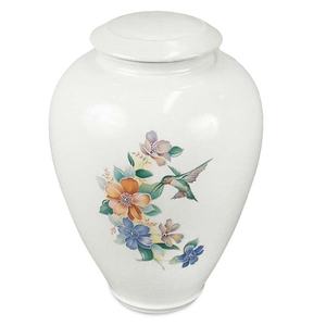 Urnas de cremación baratas de aluminio Cardinal para cenizas, urnas funerarias conmemorativas - Product Image 2