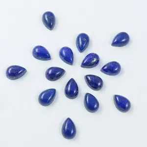 5x3mm Natural Lapis Lazuli Smooth Pear Calibrated Cabochon Loose Gemstone Buy Now from Stones Wholesaler at Factory Price Online