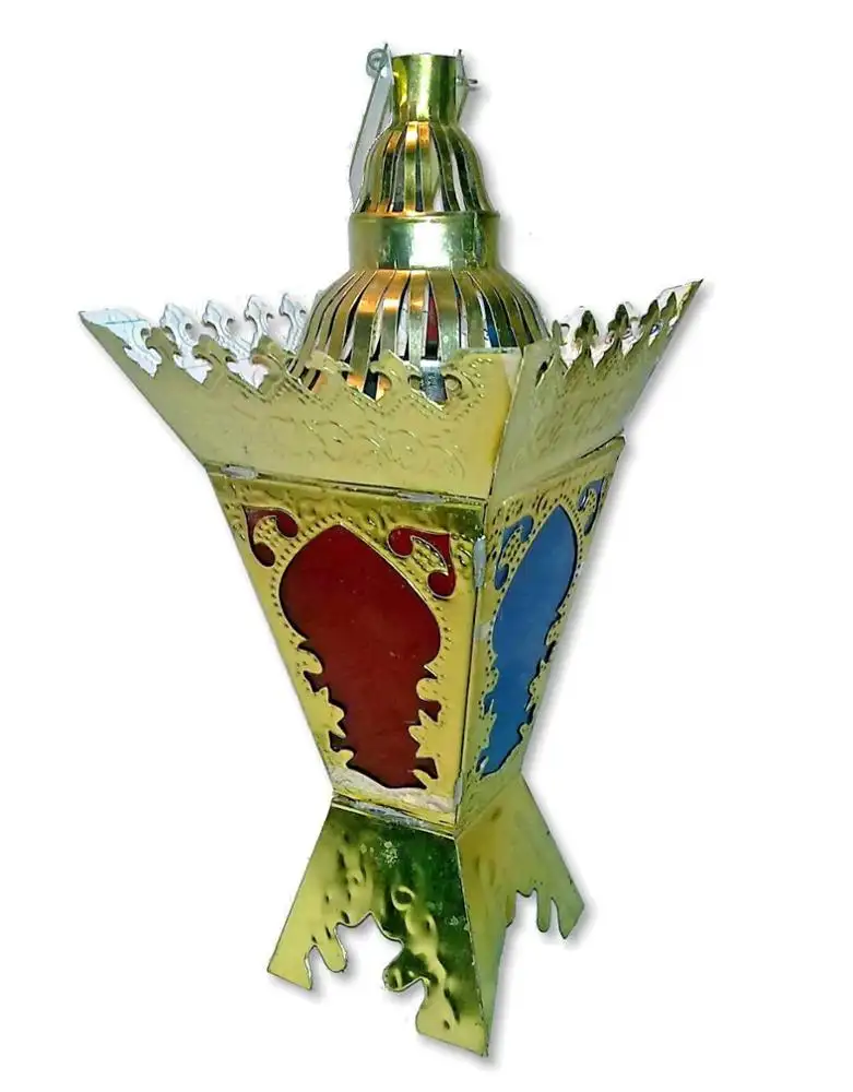 RSQL Beautiful Square Egyptian Ramadan Tin Lantern