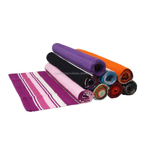 Tapis d'exercice de yoga Handloom Cotton Fitness pour la pratique de la méditation - Product Image 1