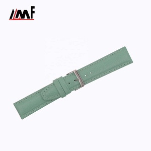 Latest Design Green Trendy Pretty Classic Calf Grain Leather <b>Watch</b> <b>Strap</b> Stainless Steel Buckle 4mm Thickness Multi Size Band - Product Image 6