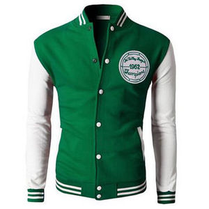 Chaqueta de equipo universitario para hombre con logotipo bordado de marca personalizado algodón polar cuello alto transpirable ecológico Pakistán - Product Image 6