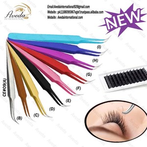 แหนบปลายแหลมหลากสีแหนบต่อขนตา Vetus ทำจากสเตนเลสสไตล์ญี่ปุ่นฉลากส่วนตัว - Product Image 4