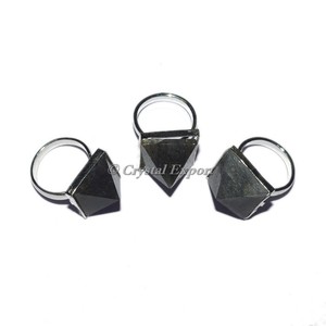 2019 Gemstone Labradorite Pyramid <b>Ring</b> at Wholesale Order Wire Wrap Stone Pendant Buy Now - Product Image 1