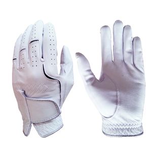 Gants combinés blancs Cabretta authentiques Produits en cuir haut de gamme - Product Image 1