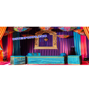 อุปกรณ์ตกแต่งเวทีงานแต่งงาน Mehandi ร่ม Rajasthani ร่มงานแต่งงานที่กำลังมาแรงของตกแต่งเวทีผู้ผลิต - Product Image 1