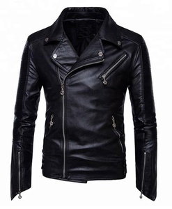 Chaqueta de Motociclista de Cuero Vacuno ZS 600, Bordada, a Prueba de Viento, Impermeable, Talla Grande, para Invierno - Product Image 1