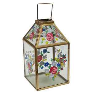 Latest Home & Christmas Decoration Out Door 2024 New Design Filigree <b>Candle</b> Lantern with Glass - Product Image 3