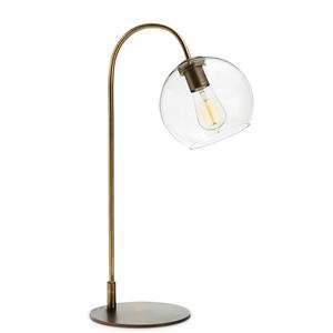 Modern Luxury Indoor Iron <b>Table</b> Lamp with Clear Glass Shade E26 Base for Home Decorative or Hotel Bedroom <b>LED</b> Design - Product Image 3