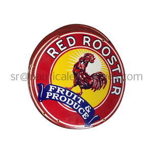 Antique Imitation Vitreous Enamel Signs Custom Metal Nameplates Model Paintings Silk Screen Printed Iron Gifts Die Cut Technique - Product Image 2