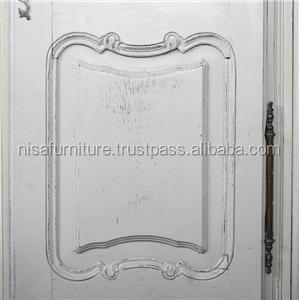 ตู้เสื้อผ้าสไตล์ฝรั่งเศสแบบสามบาน ทำจากไม้มะฮอกกานีแกะสลัก สำหรับห้องนอน - Product Image 5