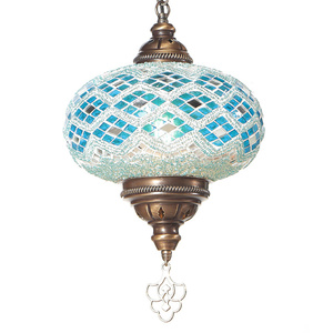 โคมไฟแขวนแก้วโมเสคตุรกีแบบดั้งเดิมไม่มีสี5เฉดการประหยัดพลังงานผ่านการรับรอง CE 110-240V - Product Image 3