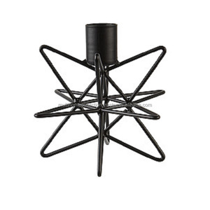 Candelero de estrella indio hecho a mano geométrico último portavelas gran oferta nuevo estilo candelabro de Metal - Product Image 1