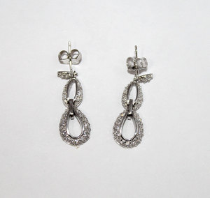 Nueva llegada Cubic Zircon Gemstone 925 plata esterlina sólida hecha a mano mujeres pendientes joyería para venta al por mayor - Product Image 2