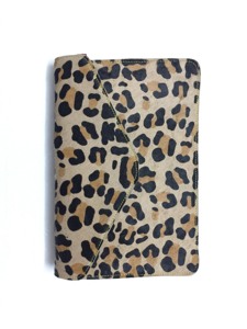 Bolso de mano de piel auténtica con estampado de leopardo animal al por mayor, bolso de mano con cierre de cubierta, bolso de mujer a la moda - Product Image 3
