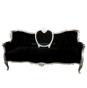 Mueble de sala de estar, mueble de sala de estar, con hoja de plata negra - Product Image 1