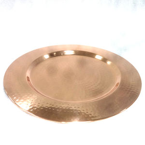 Plaque de chargement de plateau de service rond en cuivre gaufré nouveau Design - Product Image 5