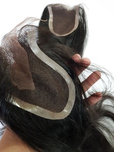 Direct factory-base de seda con cierre frontal, 4x4, 5x5, 13x4, pelucas de cabello humano malayo con base de seda - Product Image 6