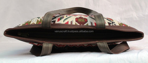 Bolso Tote de Cuero Genuino Banjara 100% al por Mayor, Bolso de Mano Vintage Hippie Hobo para el Trabajo, la Playa, el Mercado, para Mujer, para Todas las Temporadas - Product Image 5