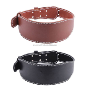 Cinturón de cuero de 4 pulgadas y 6 pulgadas para levantamiento de pesas Gimnasio Power Training Fitness Correa de soporte trasero - Product Image 1