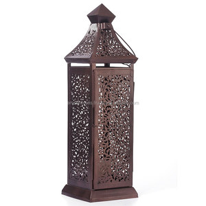 Decorative <b>Lantern</b> Wedding Decoration Butterfly and Flower <b>Lantern</b> Candle Holder Handmade White Metal <b>Lantern</b> - Product Image 4