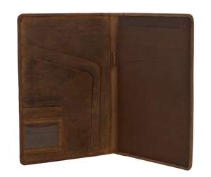 Portafolio de Piel Genuina con Bloc de Notas y Carpeta de Negocios con Personalización - Product Image 6