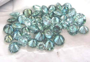 Moissanite สังเคราะห์สีแฟนซีราคาถูกจากอินเดีย, สีเขียว, สีเหลือง/สีน้ำตาล/สีช็อคโกแลตสังเคราะห์ (สร้างห้องปฏิบัติการ)/เพชรโมอิส - Product Image 2