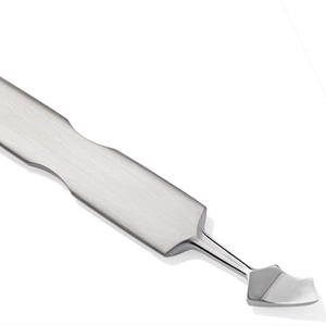 Ensemble de couteaux professionnels pour pédicure NGHIA OMI, double extrémité, pousse-cuticules 108 mm, acier inoxydable, finition grise, art des ongles, direct du Vietnam - Product Image 1