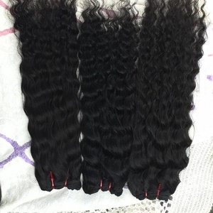 Extensions de cheveux humains vierges indiens de couleur naturelle 100% de haute qualité armure bouclée à faible expédition - Product Image 5