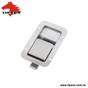 Truck Door Lock LM-335-N Heavy Duty Truck Parts Stainless Steel Non-locking Handle Paddle Genset Canopy Door Locks