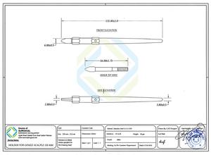 Porte-lame manuel en acier inoxydable pour instruments chirurgicaux, couteaux, certifié CE, norme ISO13485, usage hospitalier et clinique - Product Image 4