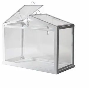 Terrário de vidro de madeira moderno, tamanho ideal para terrário geométrico para plantas do ar, melhor preço em fábrica, vasos de vidro