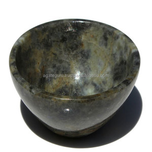 Lebradorite พลอยคริสตัลชามชามสวดมนต์ - Product Image 1