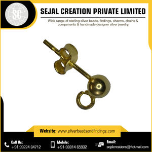 Approvisionnement en vrac 925 Argent Plaqué Or Bijoux pour Boucle D'oreille à Faible Coût - Product Image 3