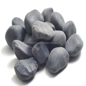 Galets de pierre naturelle super noirs de qualité supérieure, gravier décoratif pour aménagement paysager, roches de jardin, galets d'aquarium, fourniture d'usine - Product Image 3