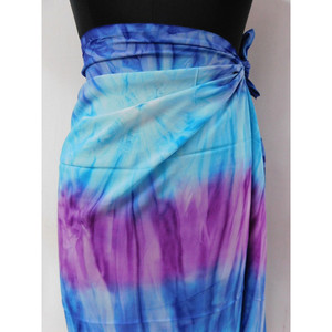 Ropa de playa de rayón tie die, pareo de bikini, toalla de playa, tela, bufanda, sarong - Product Image 6