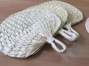 Abanicos de Rafia Naturales Hechos a Mano de Vietnam, Estilo Nacional, Abanicos de Paja, Contacto +84-907 377 828 (Viber/WhatsApp/Zalo) - Product Image 6