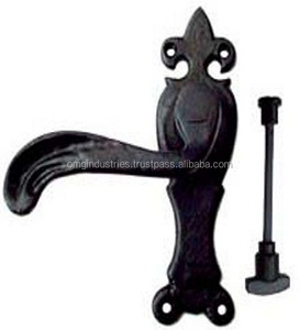OMG Industries Poignée de porte à levier noire de style antique victorien - Product Image 3