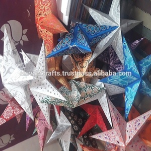 Nuevas y Modernas Lámparas de Papel Colgantes de Lujo con Estampado Brillante para Navidad, 60cm, Ecológicas, Combinables, Venta al Por Mayor - Product Image 3