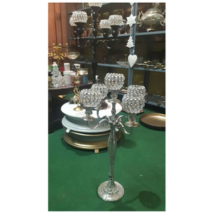 Boule de cristal en mosaïque en argent, cinq bras, chandelier, nouveau produits tendances - Product Image 1