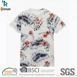 T-shirt à manches courtes pour homme en coton vintage tricoté, imprimé AOP personnalisé, de haute qualité et tendance, fabriqué au Bangladesh - Product Image 4